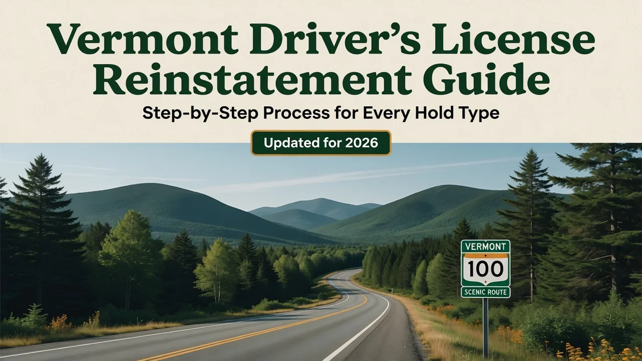 Vermont License Reinstatement — Clear Every Hold, Step by Step